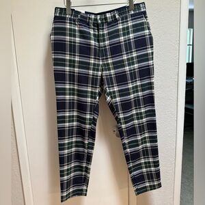 ZARA MEN’S PLAID STRETCH PANTS